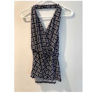 XS White House Black Market detailed halter top